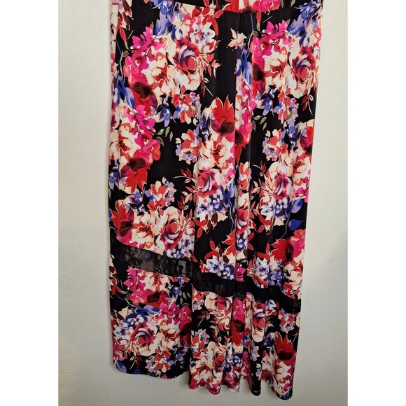 TORRID Floral Midi Skater Dress Plus Sz 2x Studio Knit Lace Whimsigoth Mature - Picture 15 of 15